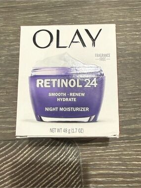 New Olay Retinol 24 Night Moisturizer Fragrance Free smooth renew hydrate